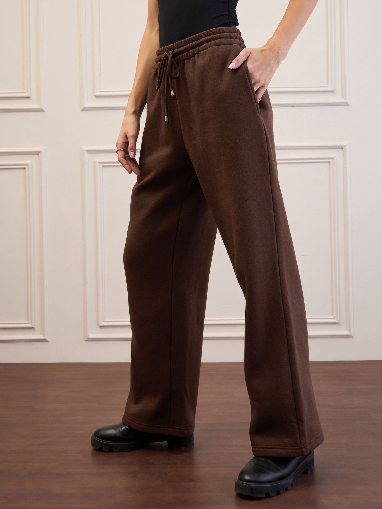 Dark Brown Fleece Sweatpants