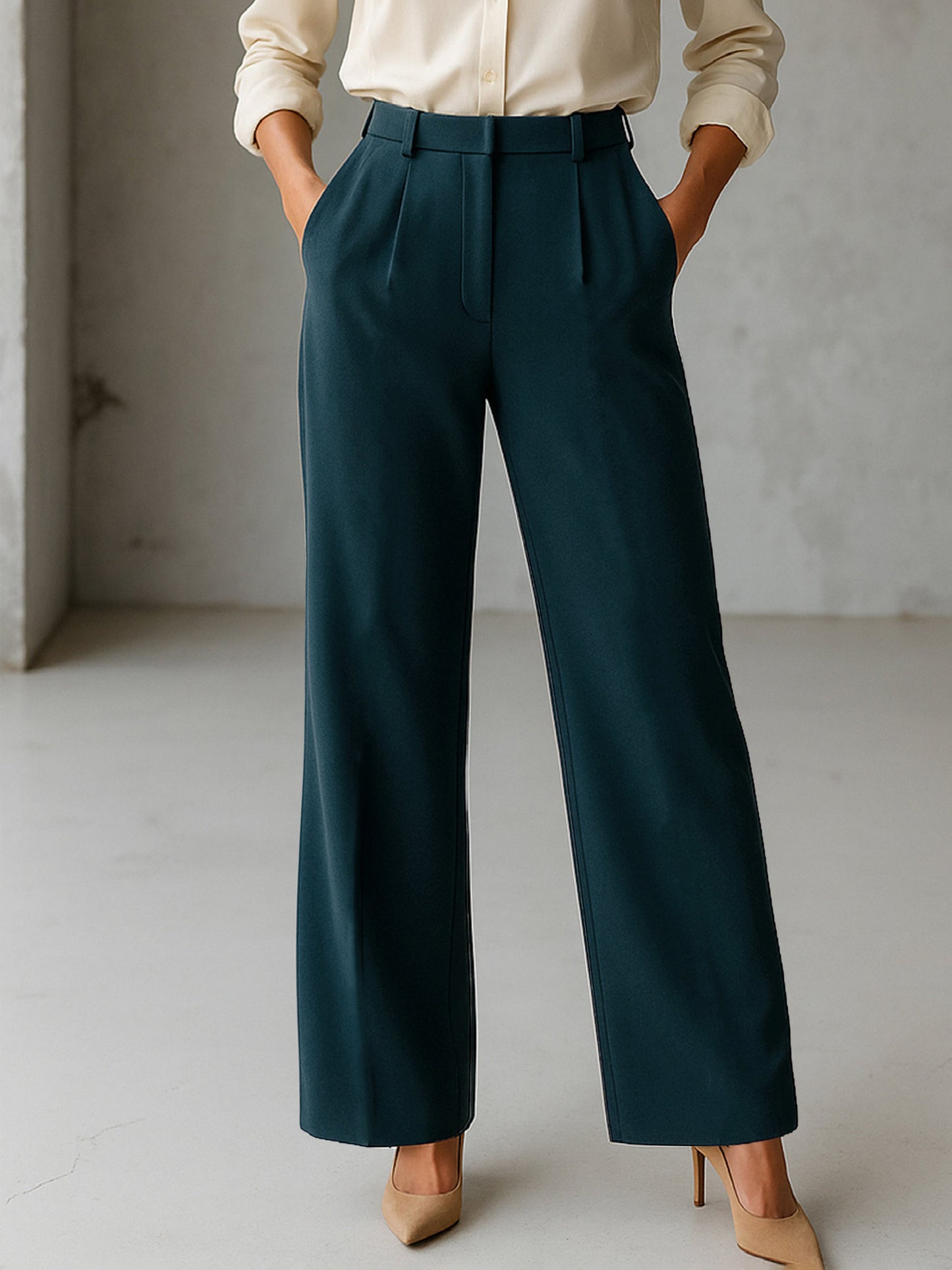 Emerald Cross Pocket Pants