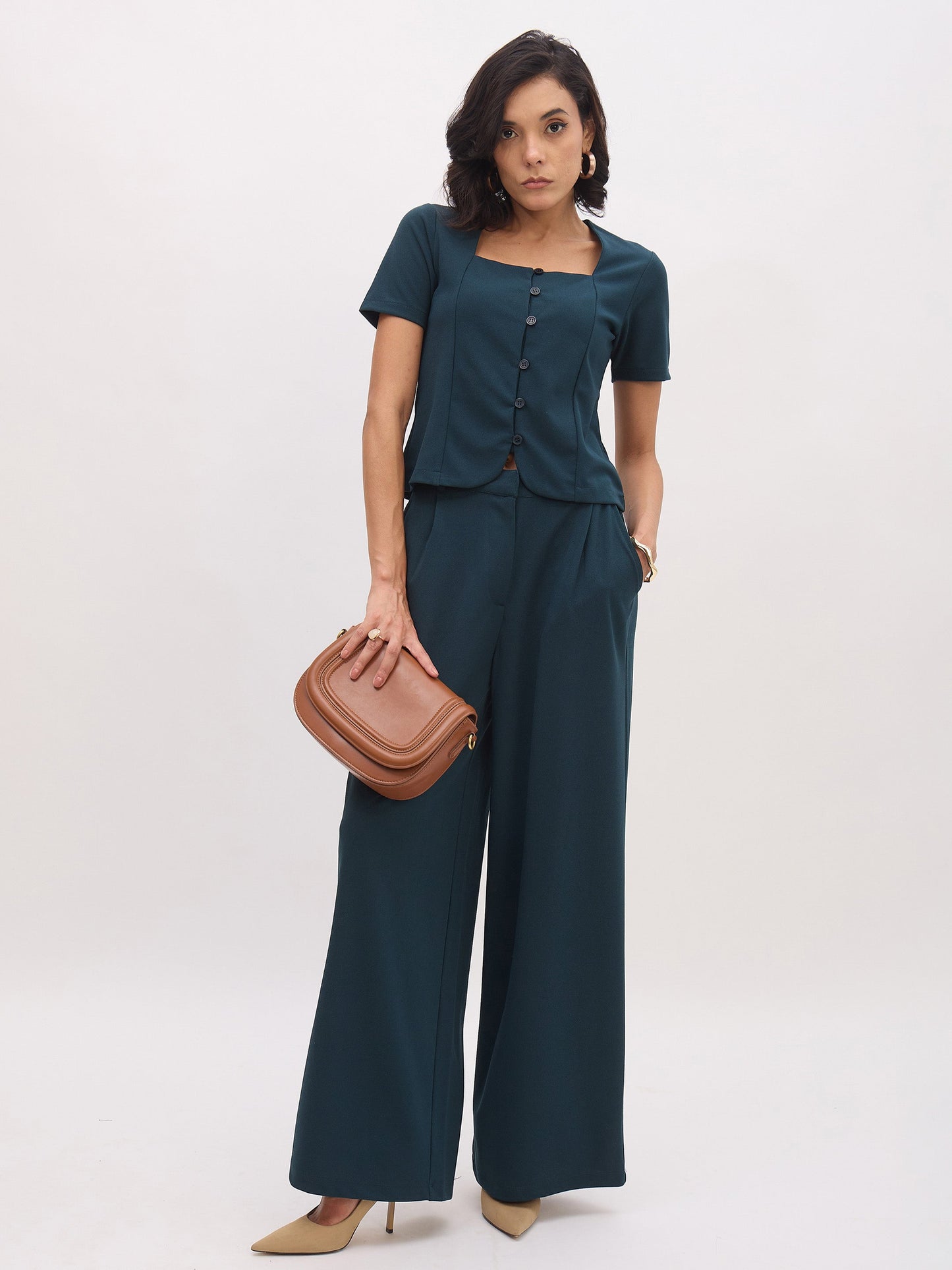 Emerald Cross Pocket Pants