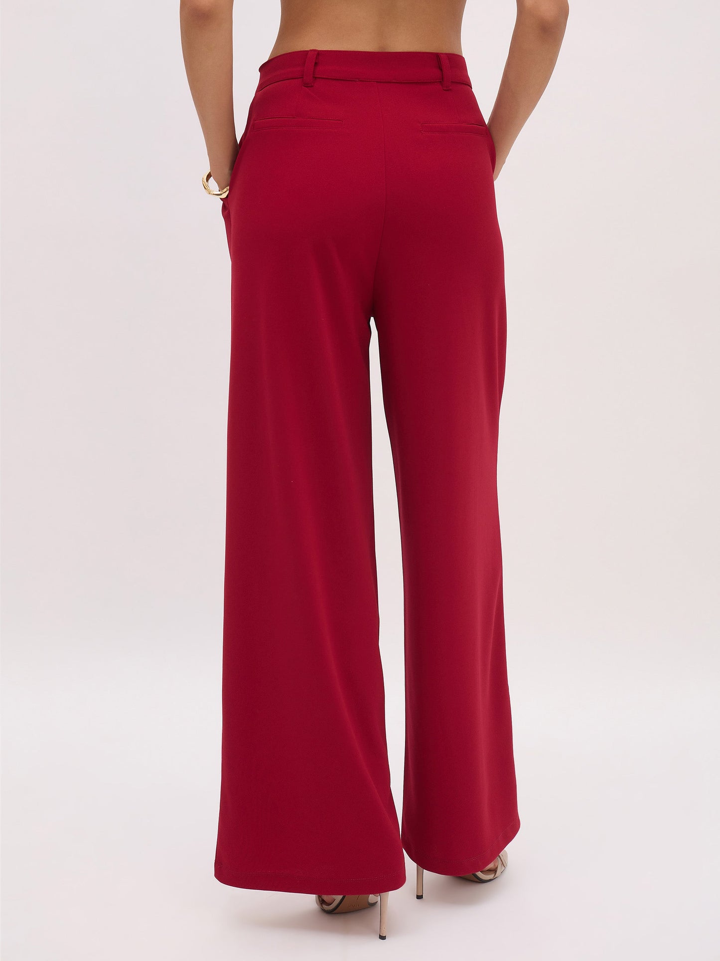 Maroon Cross Pocket Pants