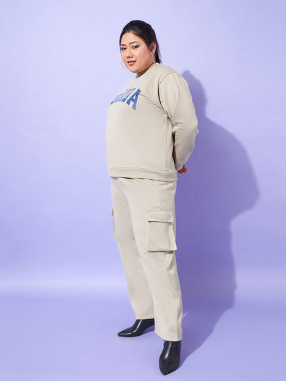 Grey Fleece FLORIDA Sweatshirt With Track Pants