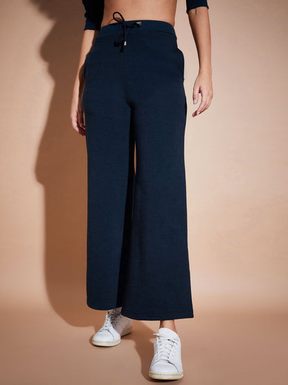 Navy Fleece Oversized Sweatshirt With Track Pants