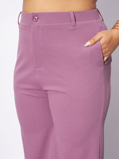 Pale Pink Front Button Top With Pants