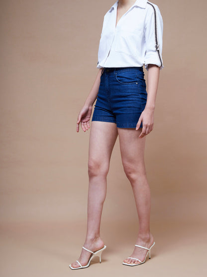 Blue Denim Shorts