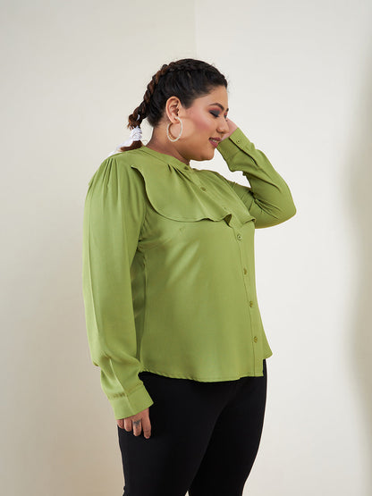 Green Layered Shirt