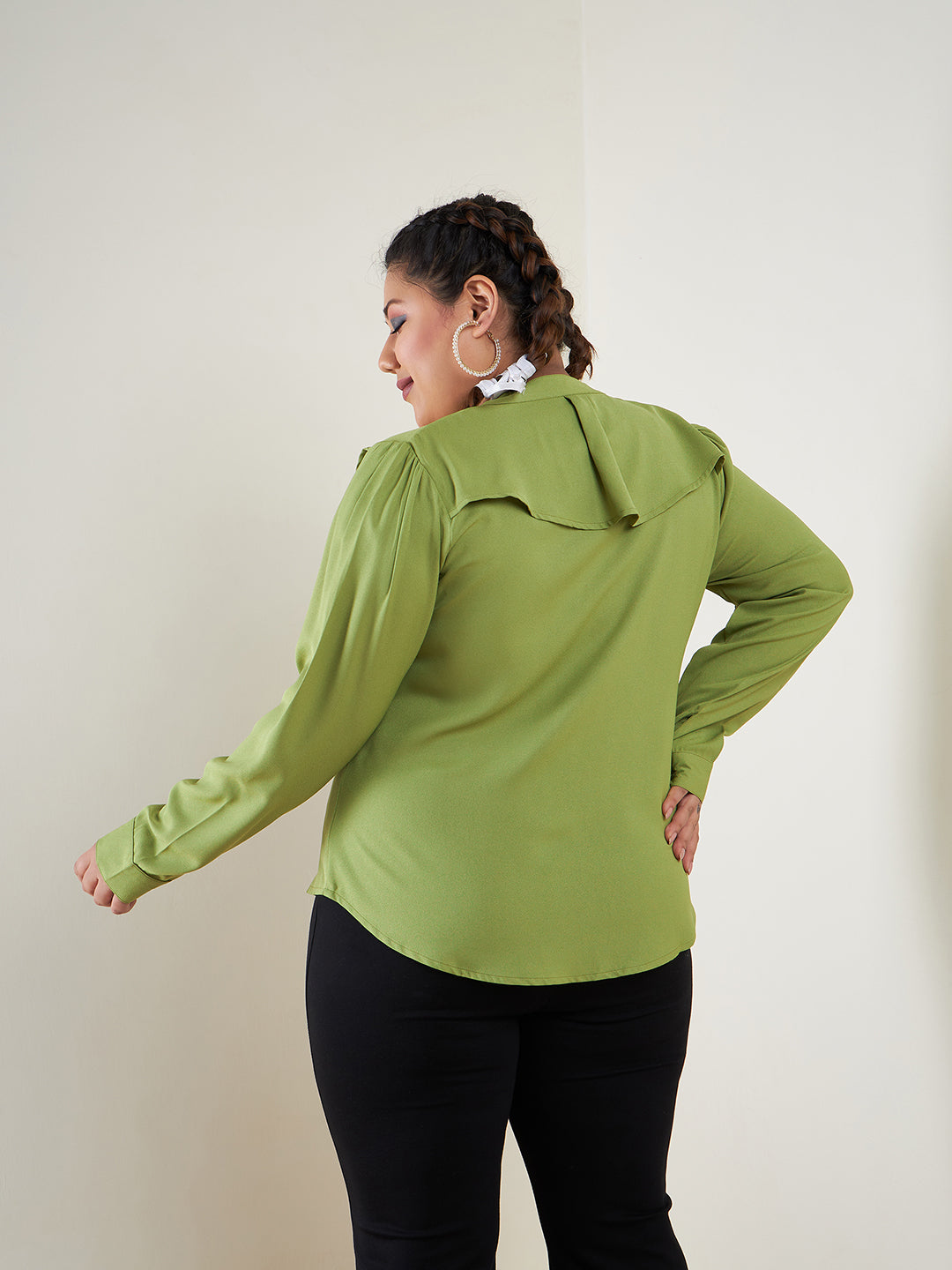 Green Layered Shirt