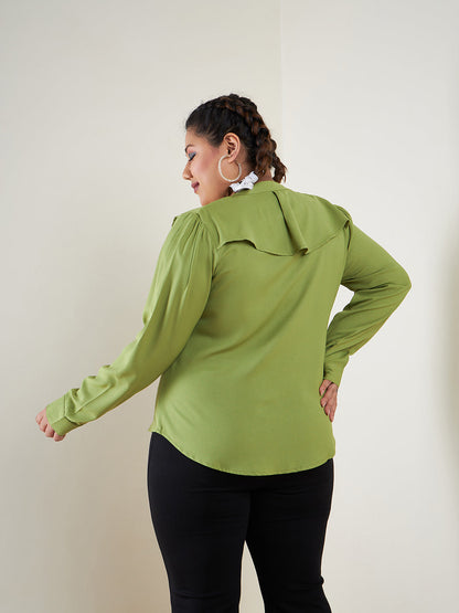 Green Layered Shirt