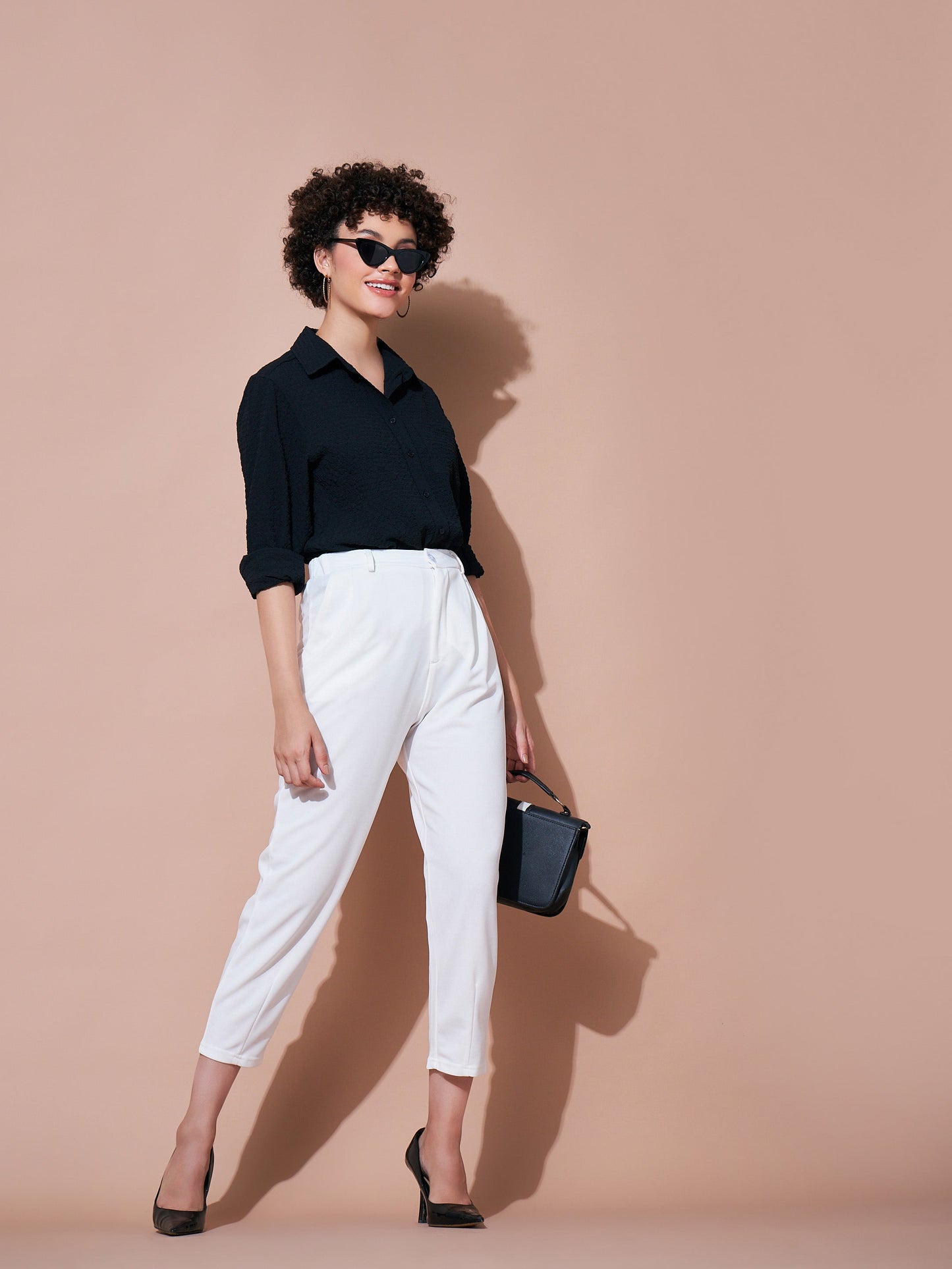 Women Black Relaxed Fit Shirt