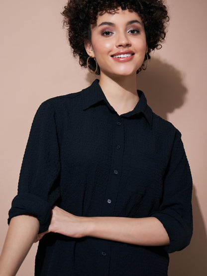 Women Black Relaxed Fit Shirt