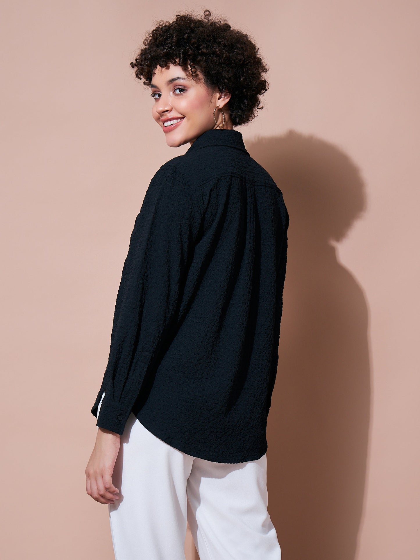 Women Black Relaxed Fit Shirt