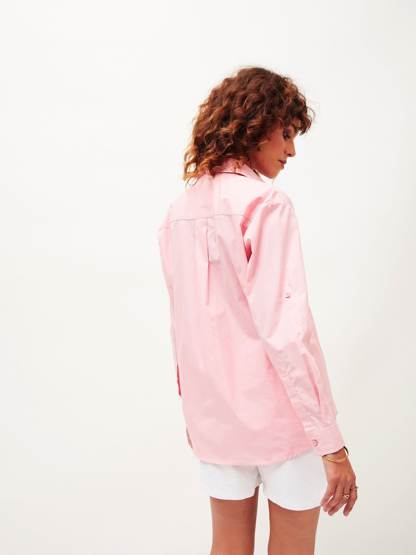 Pink Poplin Comfort Oversize Shirt