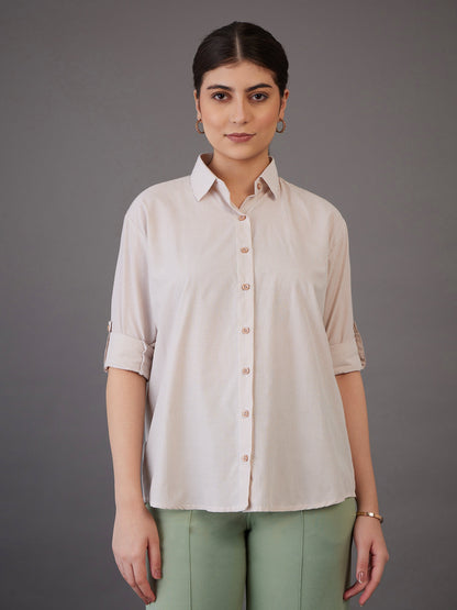 Brown Pin Stripes Regular Fit Shirt