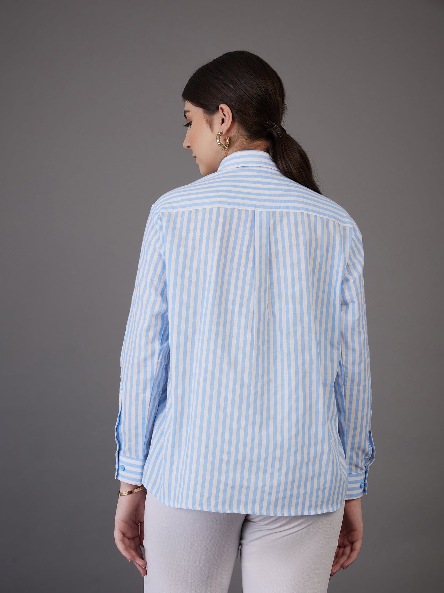 Blue Stripes Regular Fit Shirt