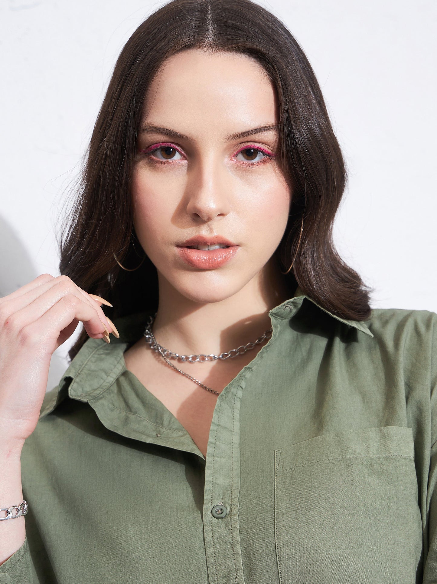 Olive Poplin Shirt