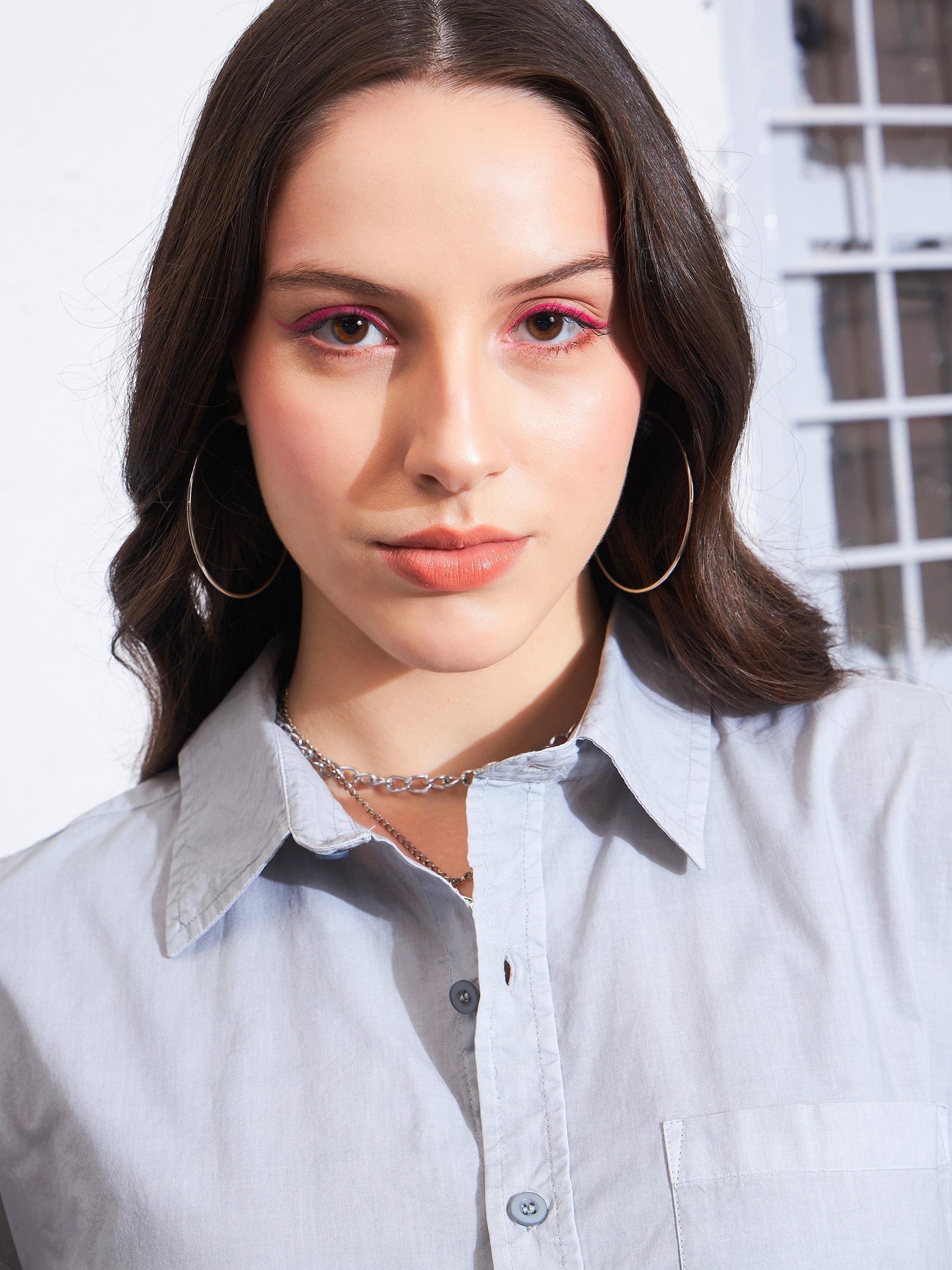 Grey Poplin Shirt