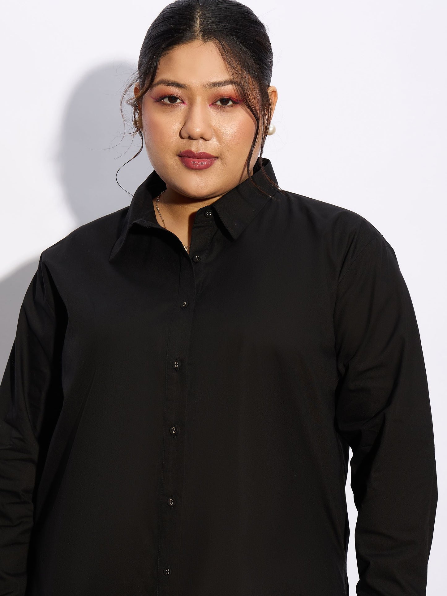 Black Poplin Shirt