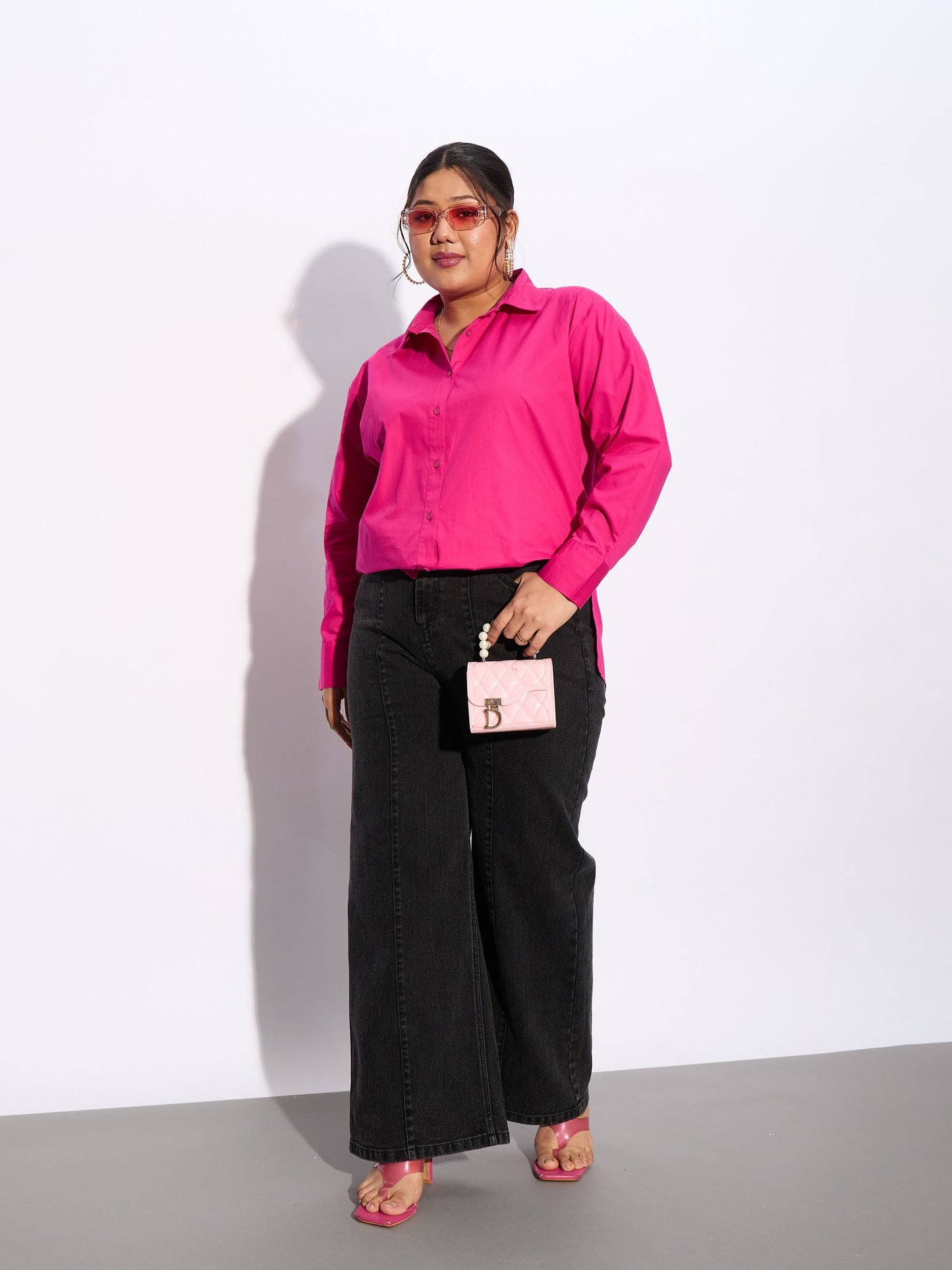 Fuchsia Poplin Shirt