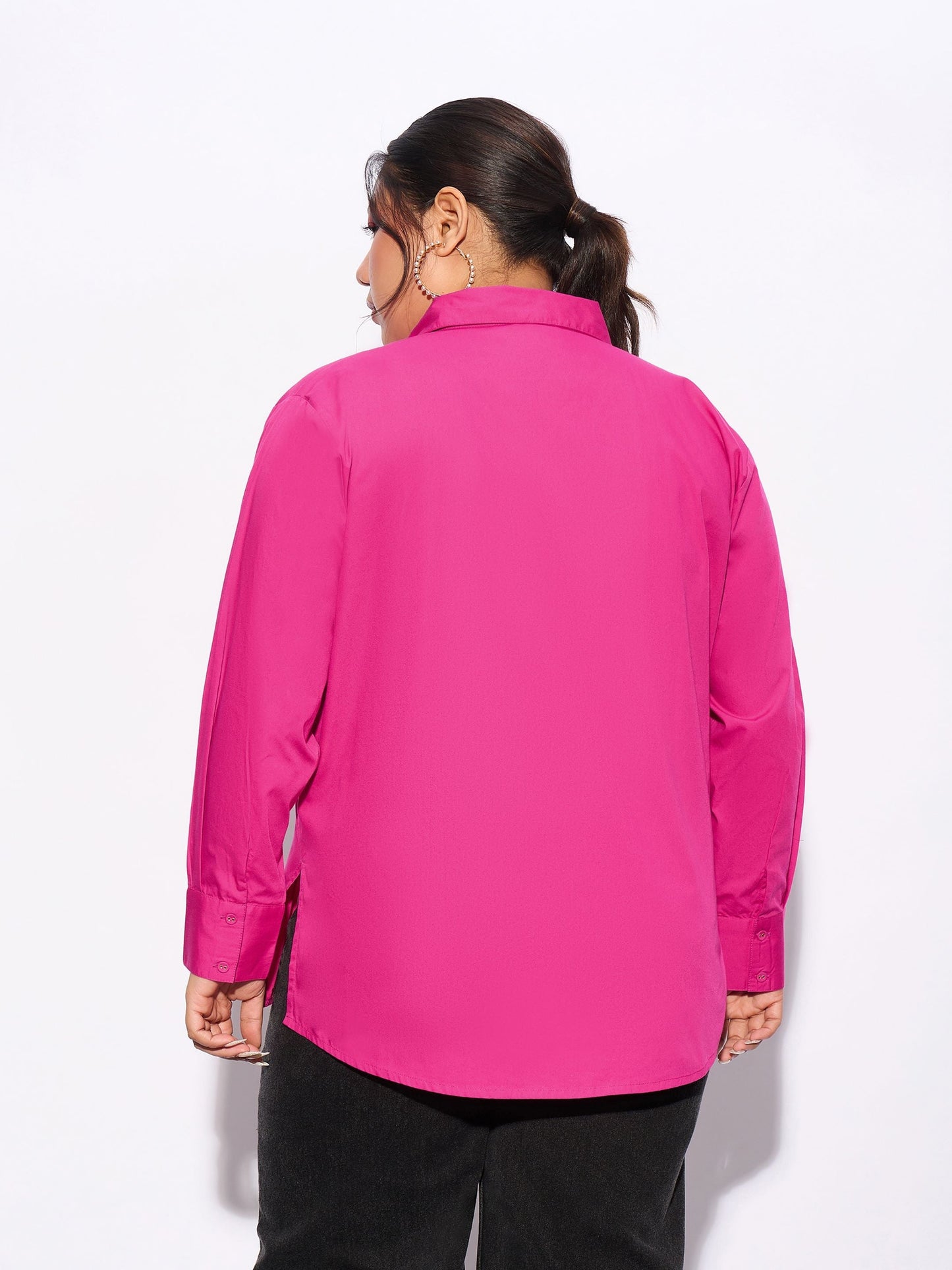 Fuchsia Poplin Shirt