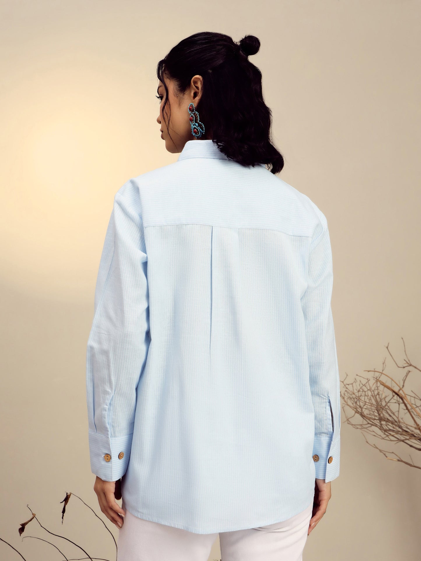 Blue Striped Regular Shirt