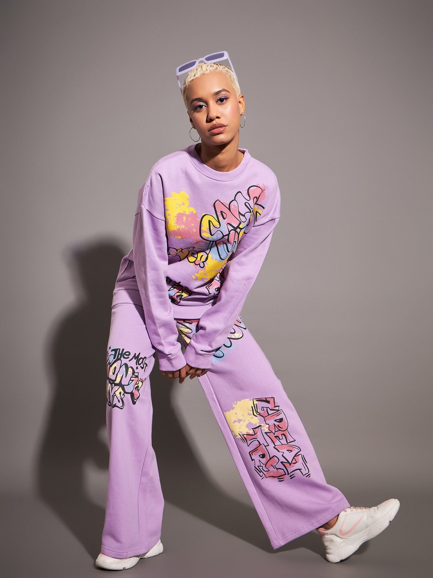 Lavender CALM MOOD Oversized Sweatshirt
