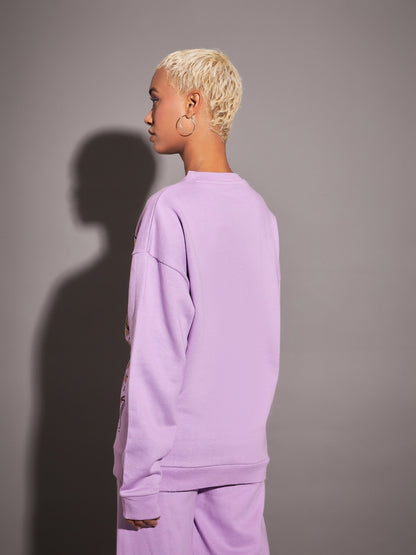 Lavender CALM MOOD Oversized Sweatshirt