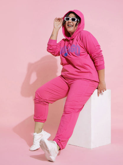 Pink CHICAGO Fleece Hoodie