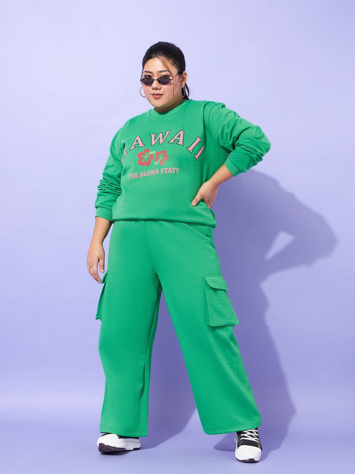 Green Fleece HAWAII Sweatshirt