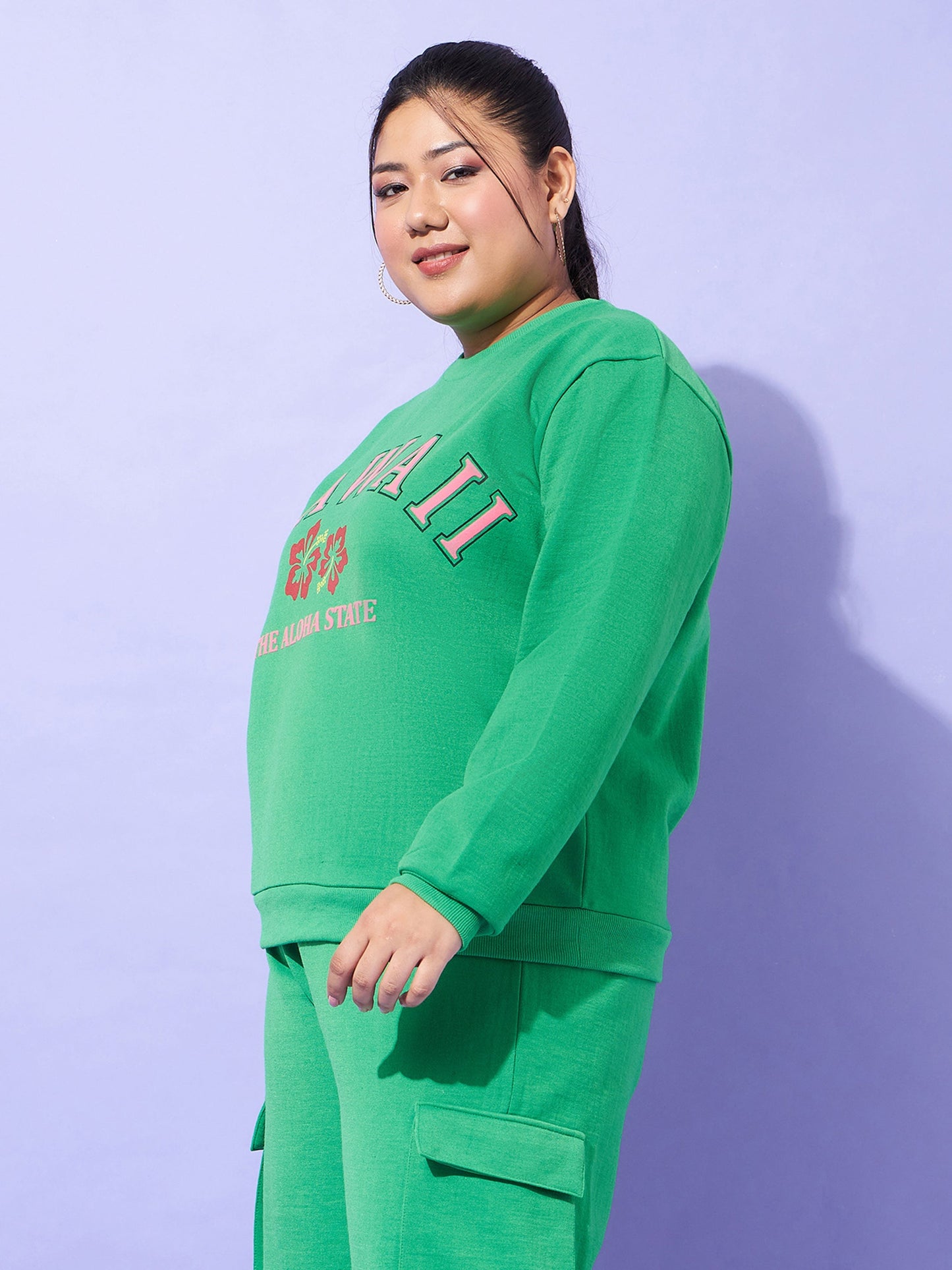 Green Fleece HAWAII Sweatshirt