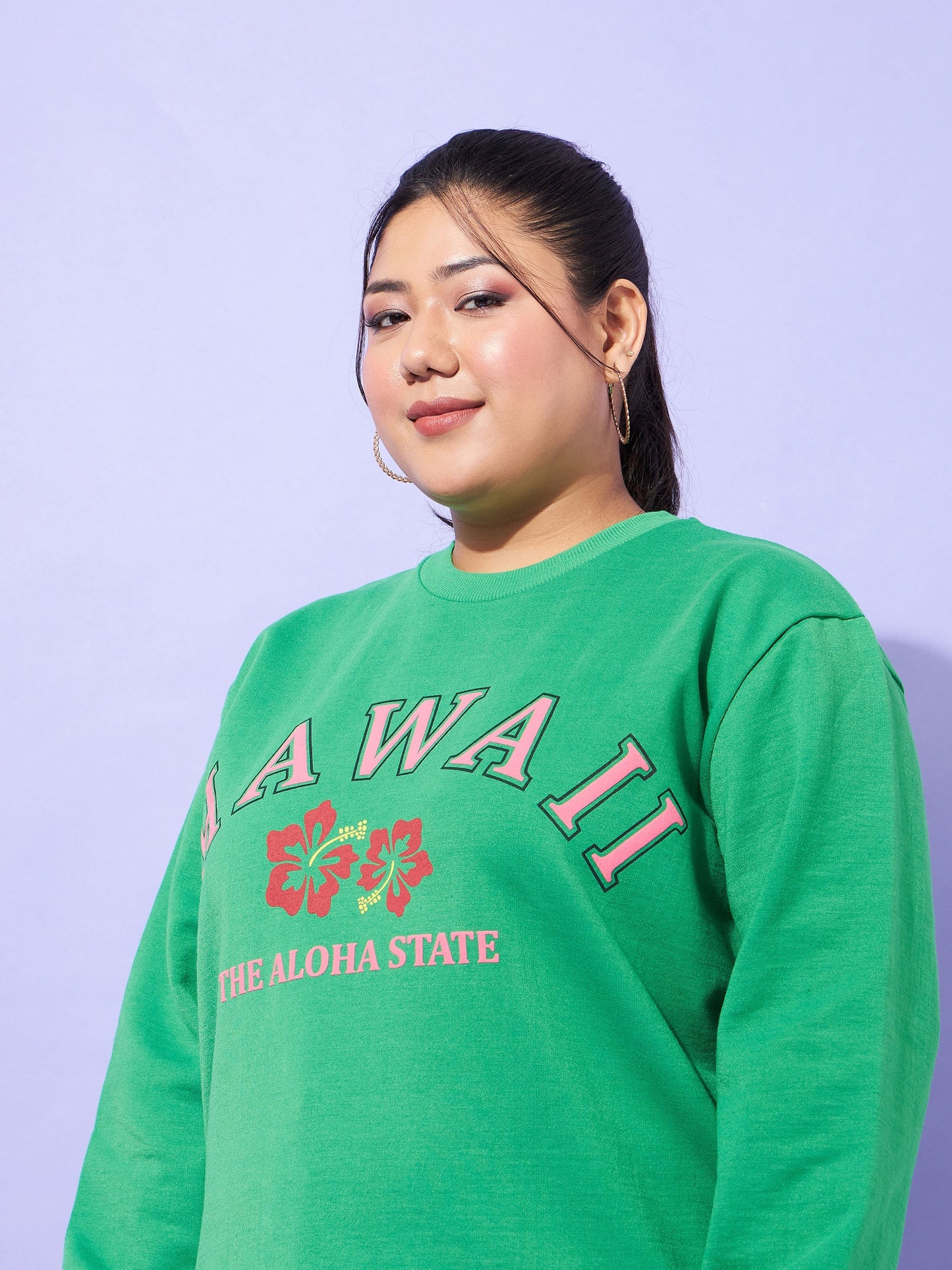 Green Fleece HAWAII Sweatshirt