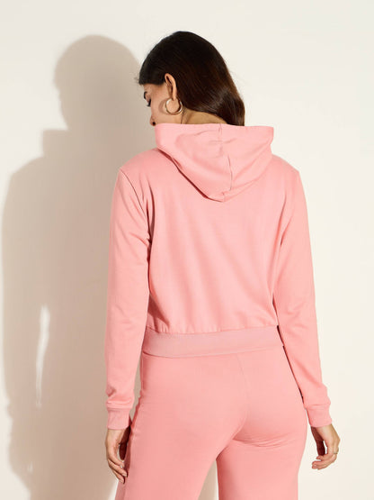 Pink Terry Regular Hoodie