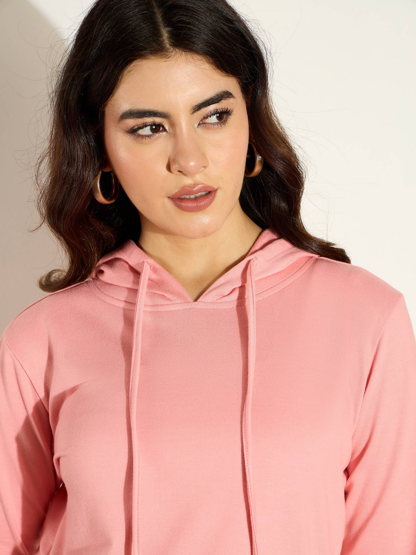 Pink Terry Regular Hoodie