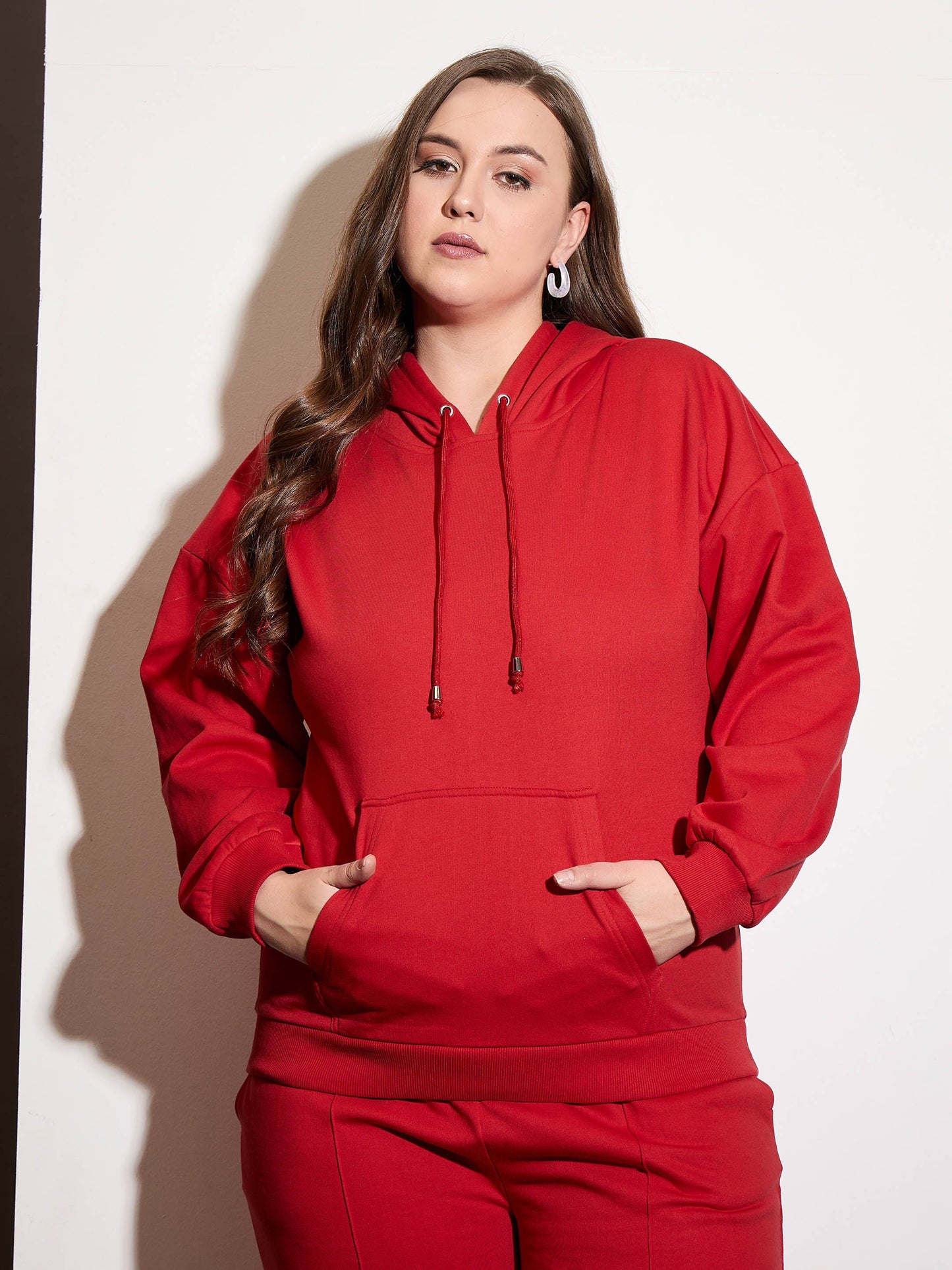 Red Fleece Hoodie