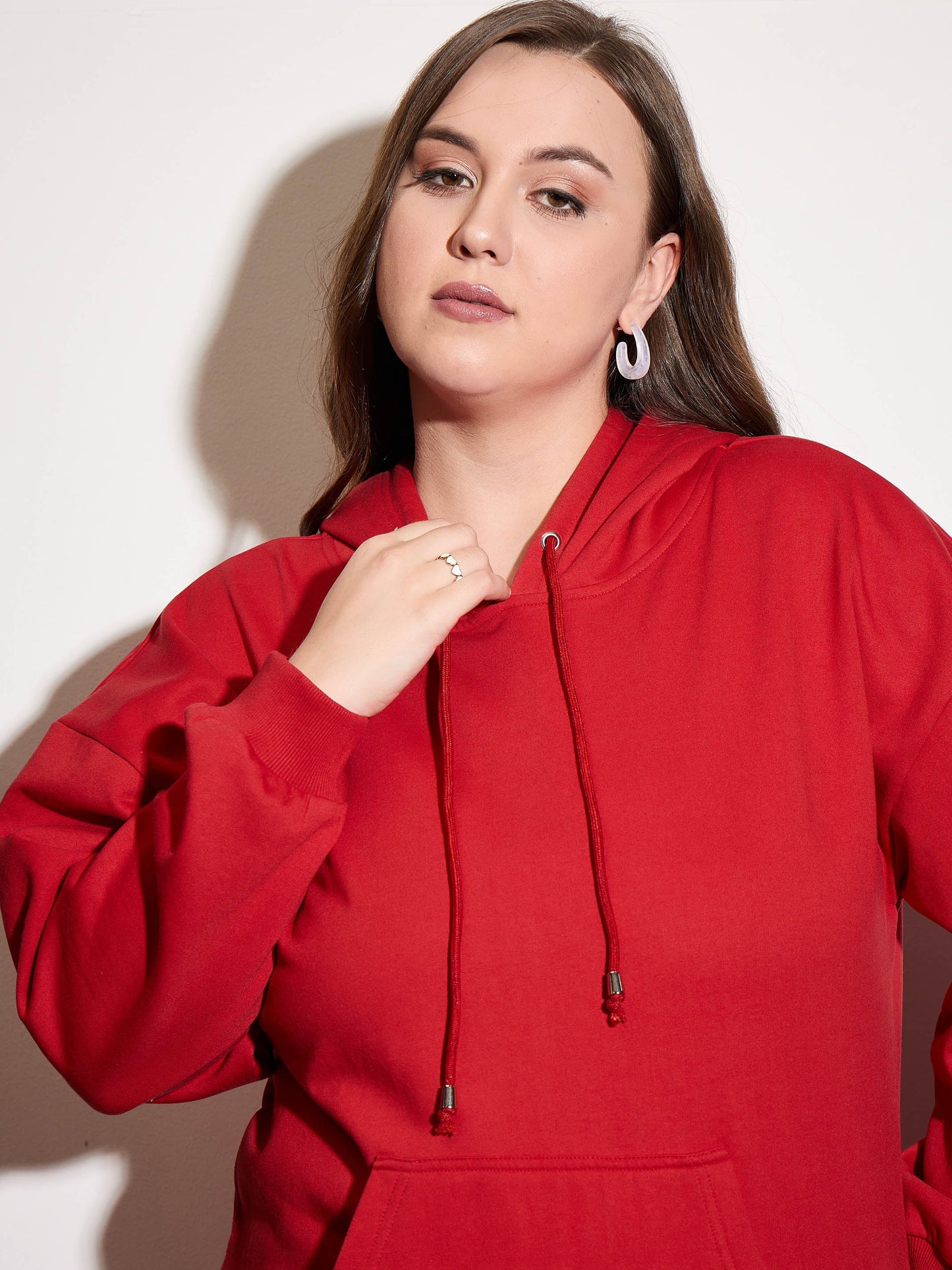 Red Fleece Hoodie