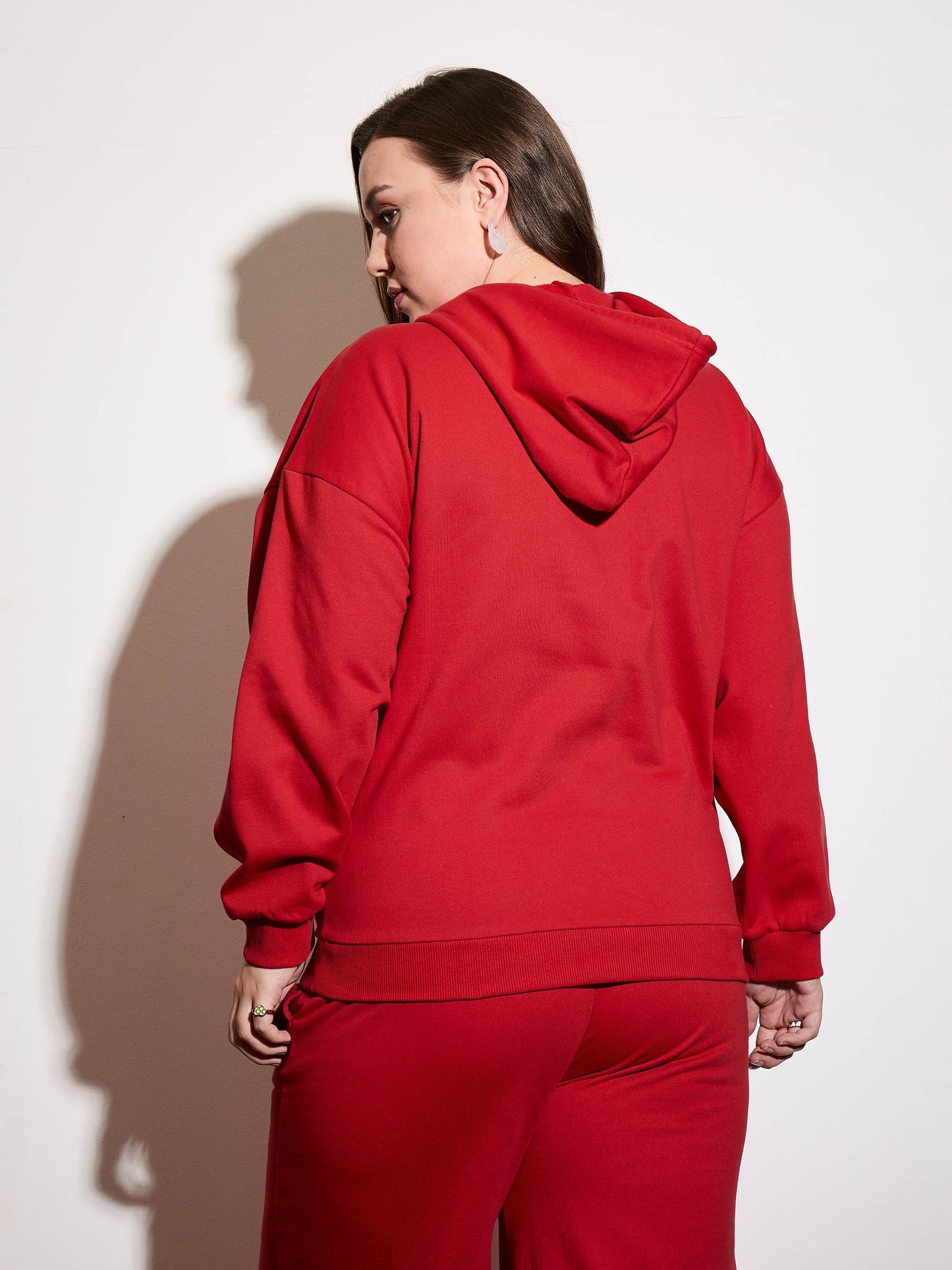 Red Fleece Hoodie