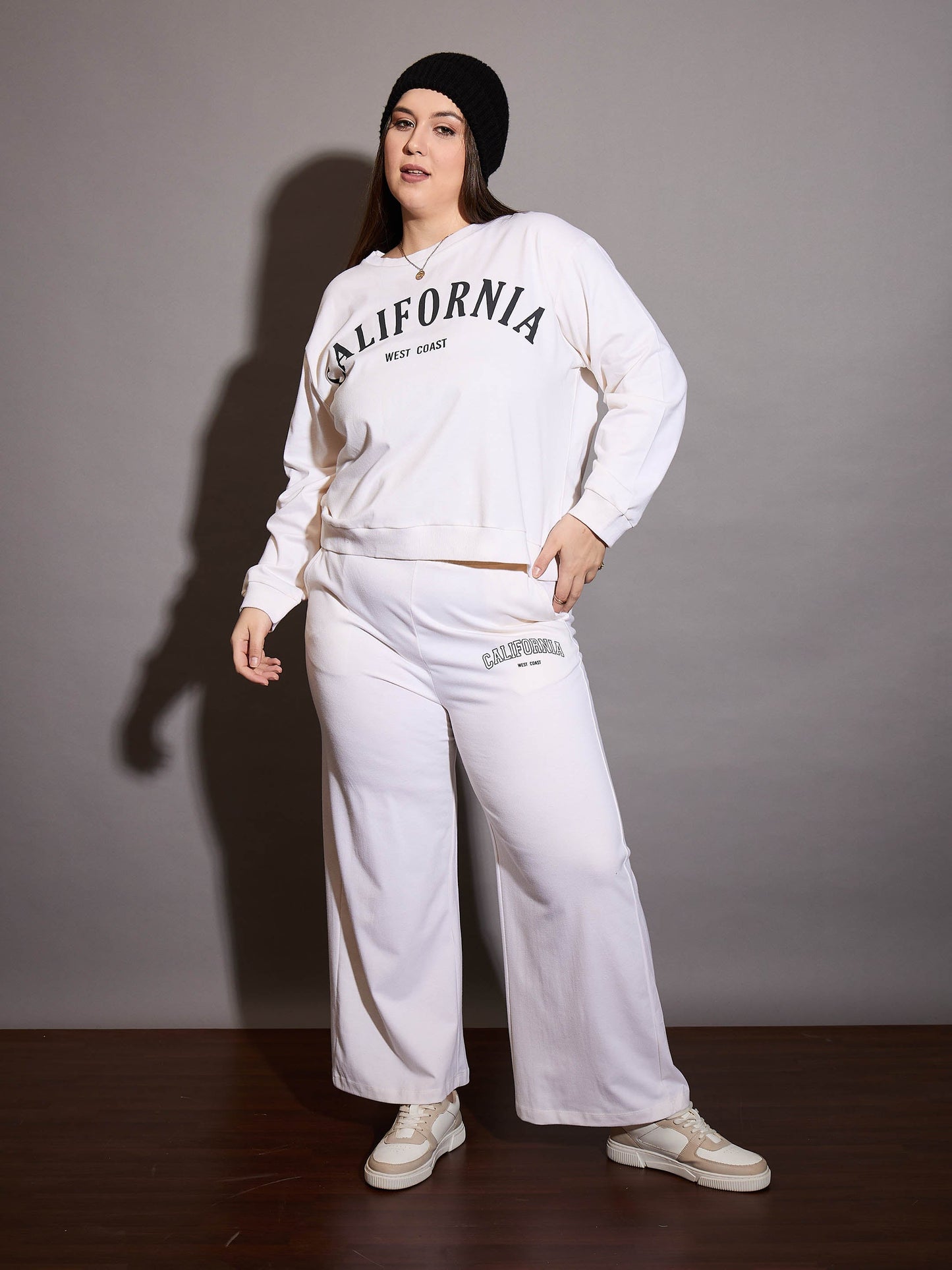 White CALIFORNIA Terry Sweatshirt