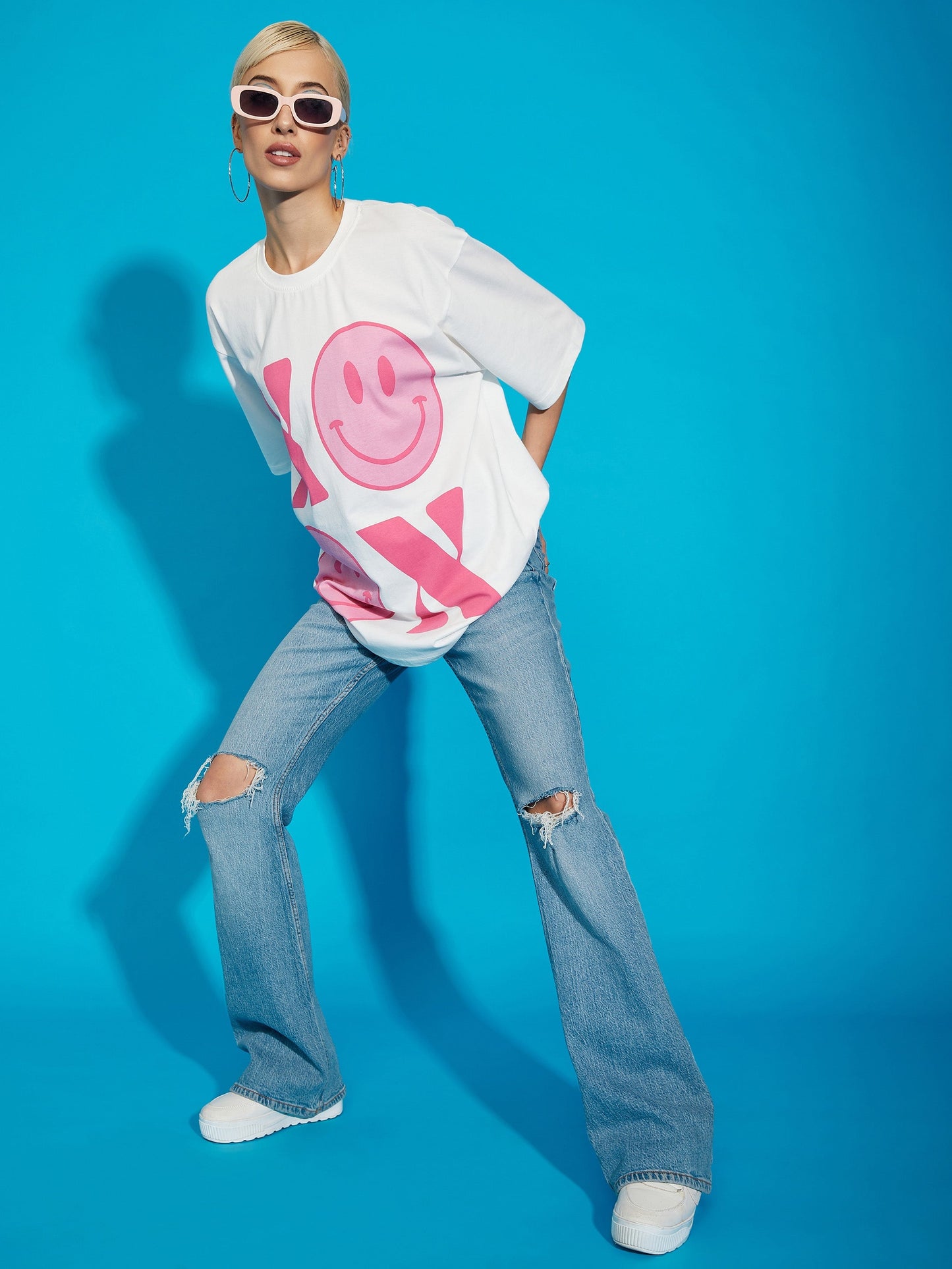 White XOXO Oversized T-Shirt