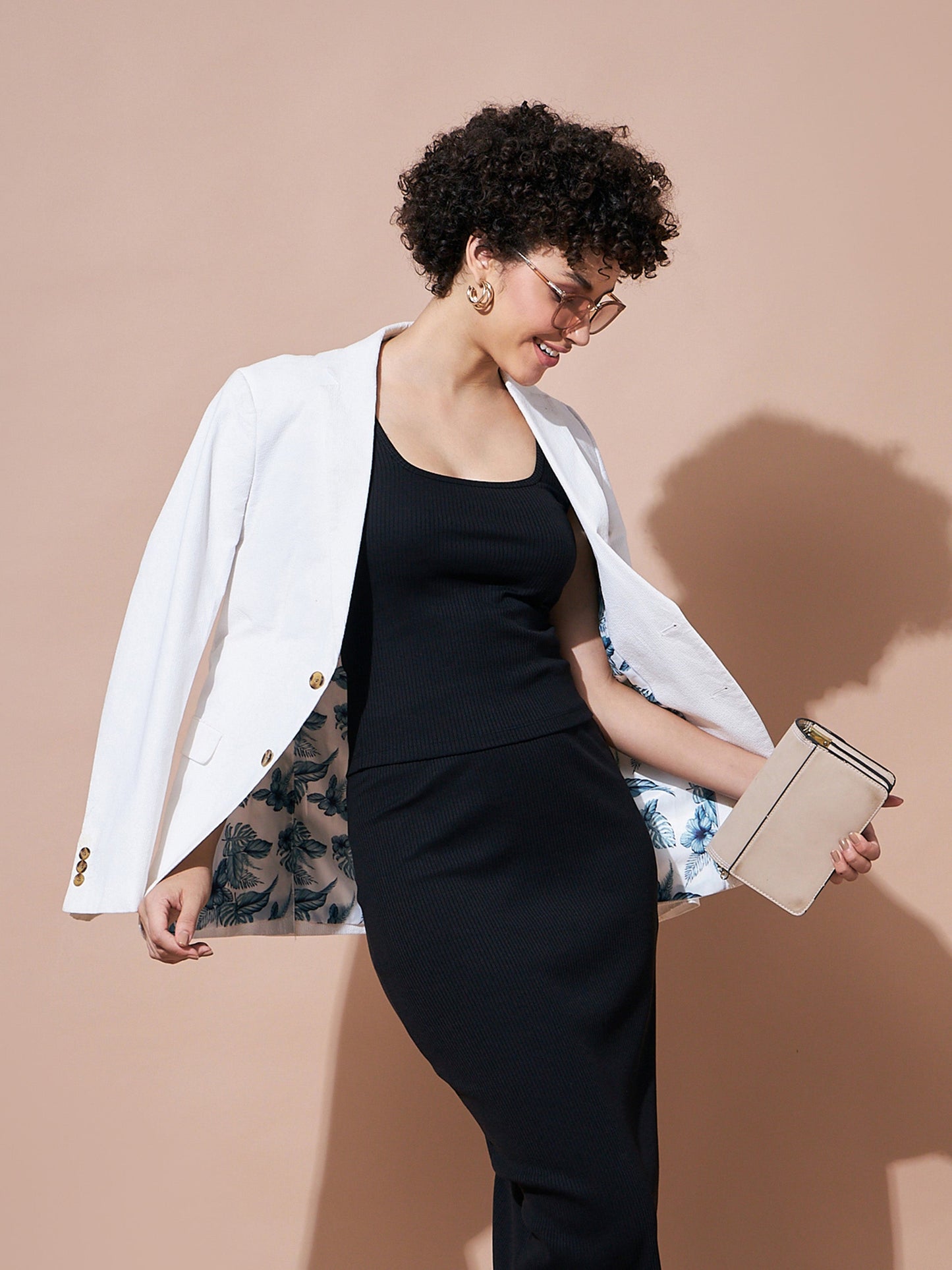 Women Black Rib Sleeveless Top