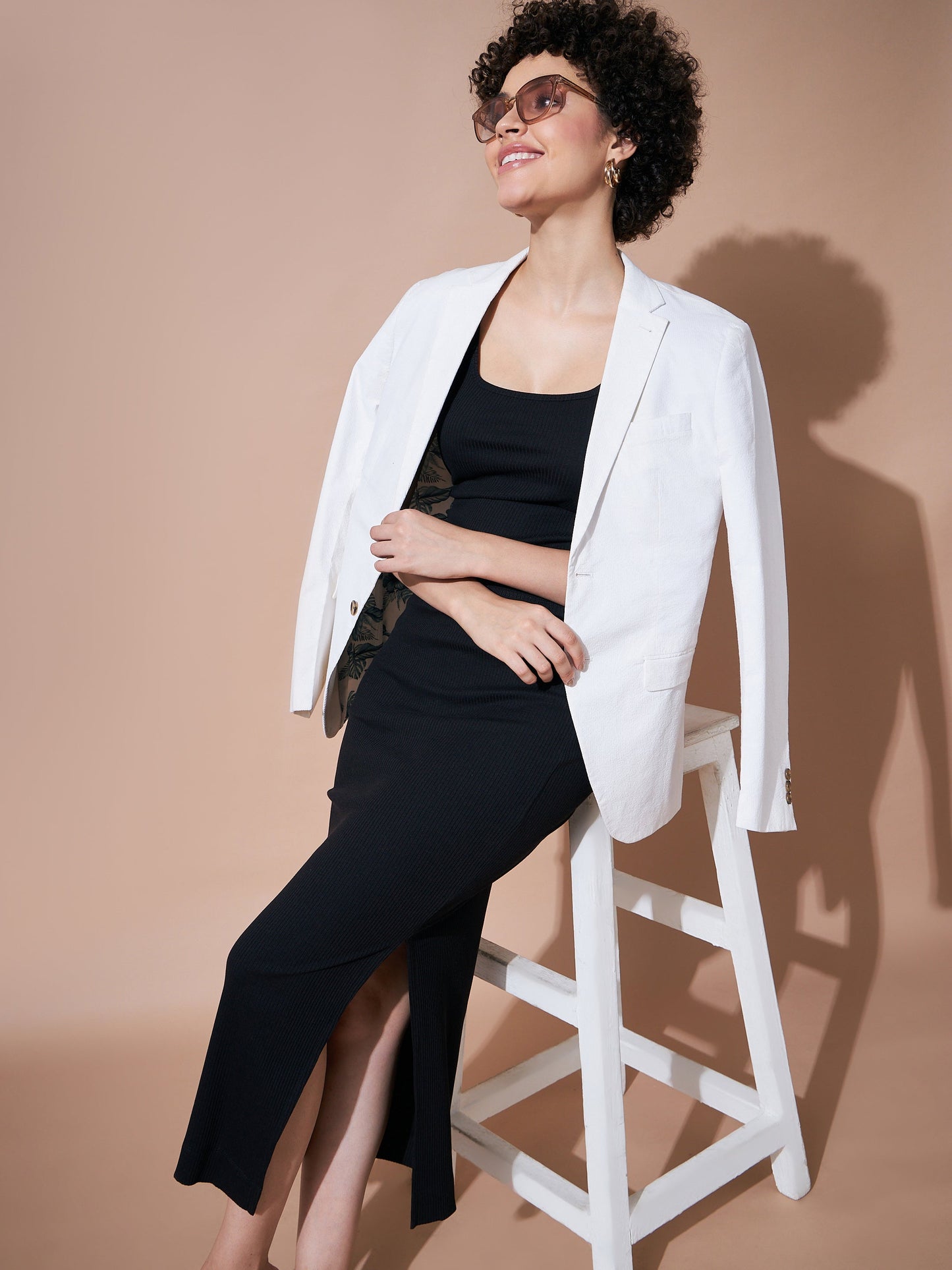 Women Black Rib Sleeveless Top