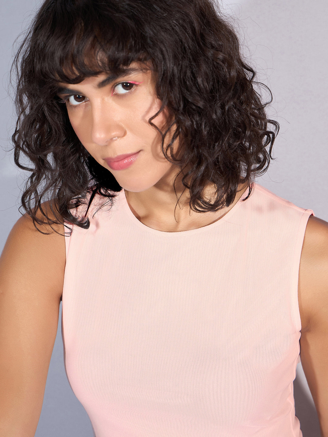 Women Pink Asymmetric Top