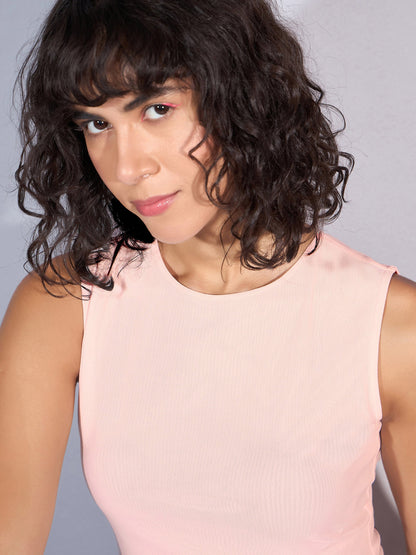 Women Pink Asymmetric Top