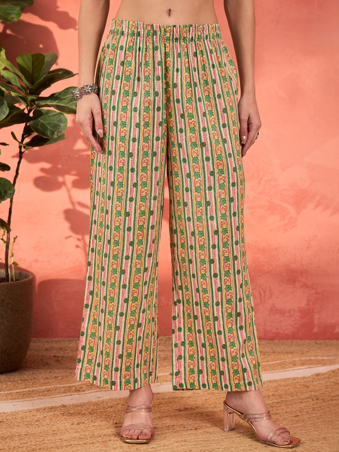 White Multi Floral Straight Kurta With Pencil Pants &amp; Dupatta-Shae by SASSAFRAS