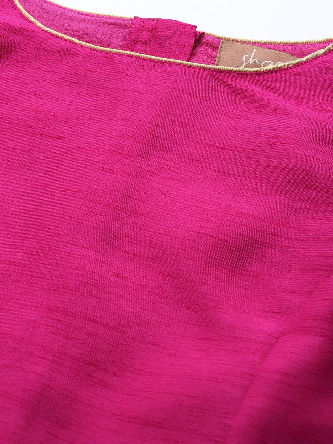 Fuchsia Sleeveless Crop Top