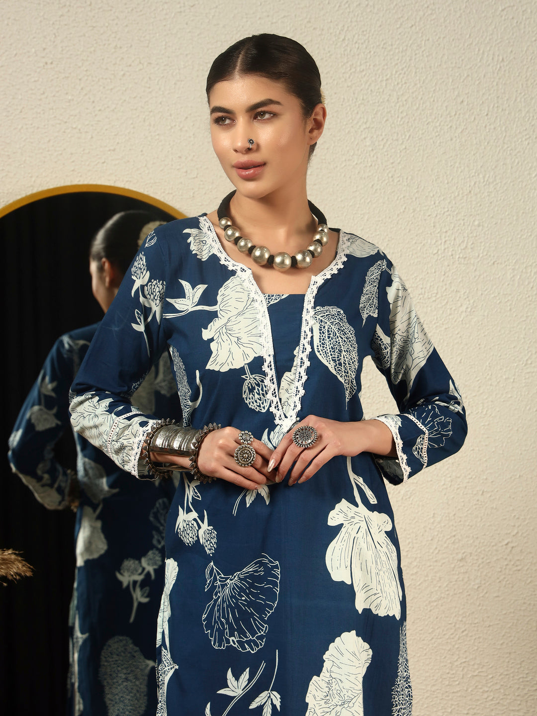 Straight Printed Cotton Kurta