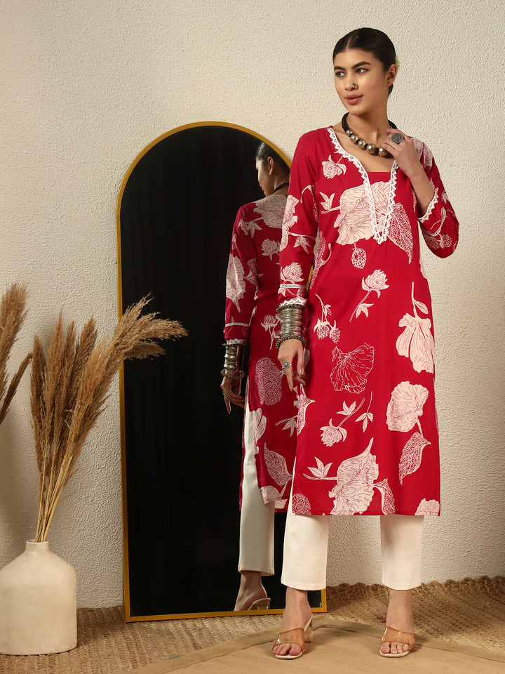 Straight Printed Cotton Kurta