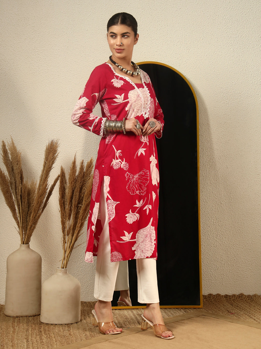 Straight Printed Cotton Kurta