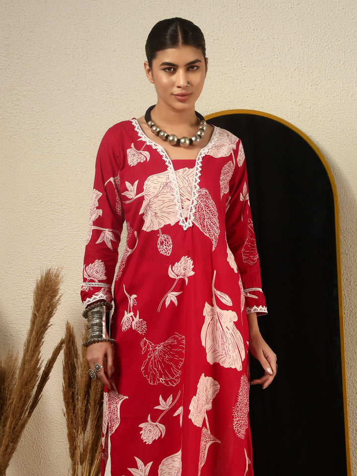 Straight Printed Cotton Kurta