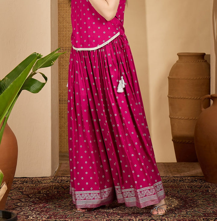 Ethnic Printed Rayon Skirt