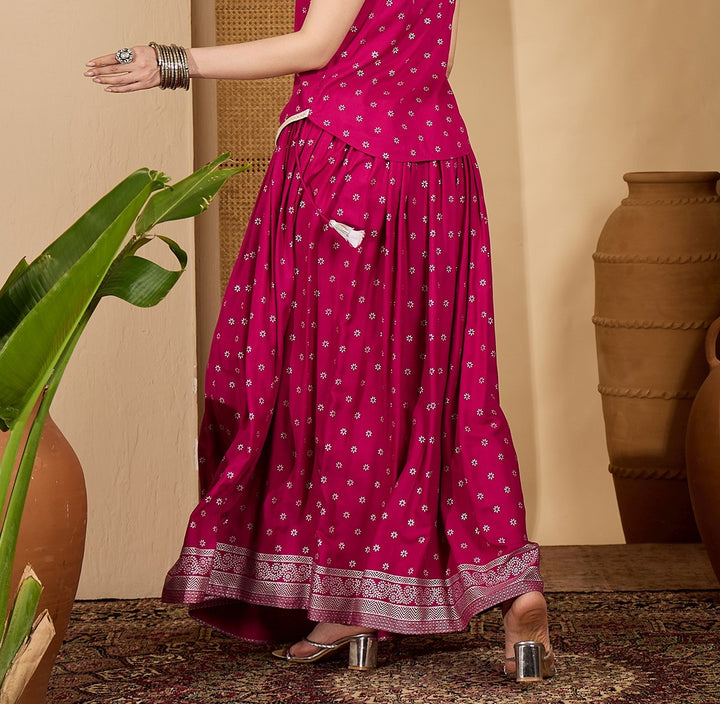 Ethnic Printed Rayon Skirt