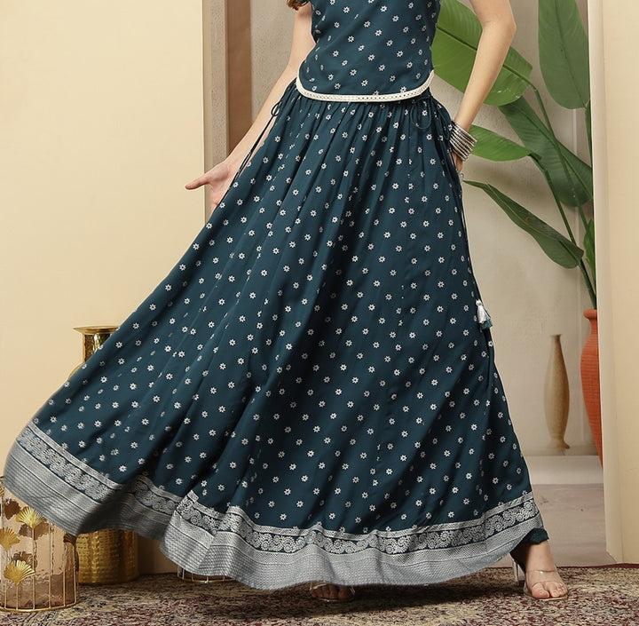Ethnic Printed Rayon Skirt