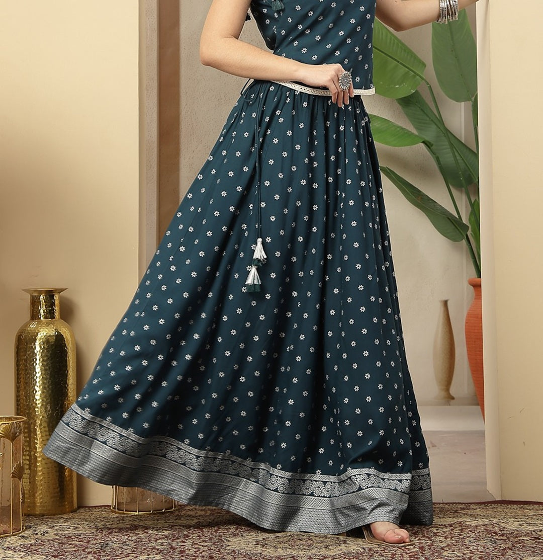 Ethnic Printed Rayon Skirt